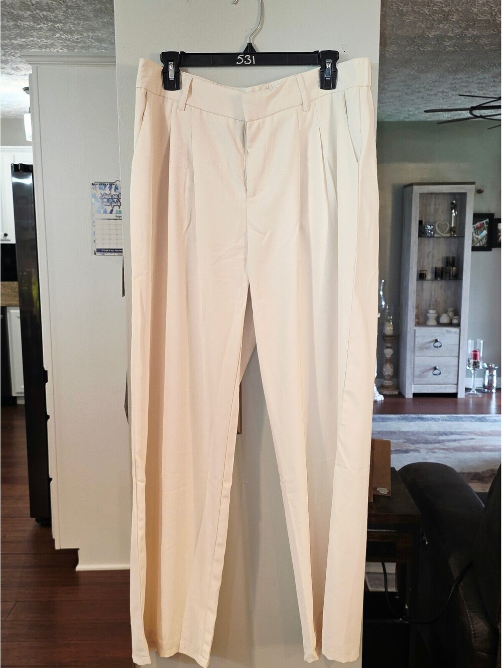 Cream dress pants size XL
